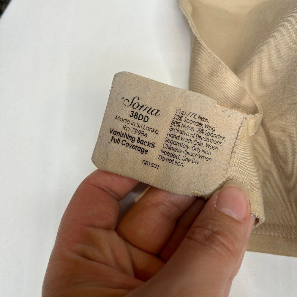 Soma tan vanishing back full coverage bra 38DD - Picture 4 of 6